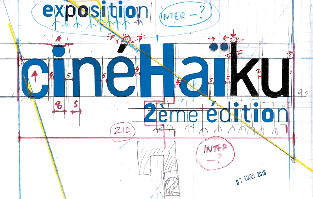 Affiche de l’exposition cinéHaïku, 2e édition, château de Gordes — Étienne Robial