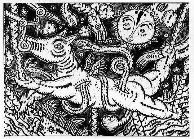 Dessin à l’encre — Fabrizio Borrini