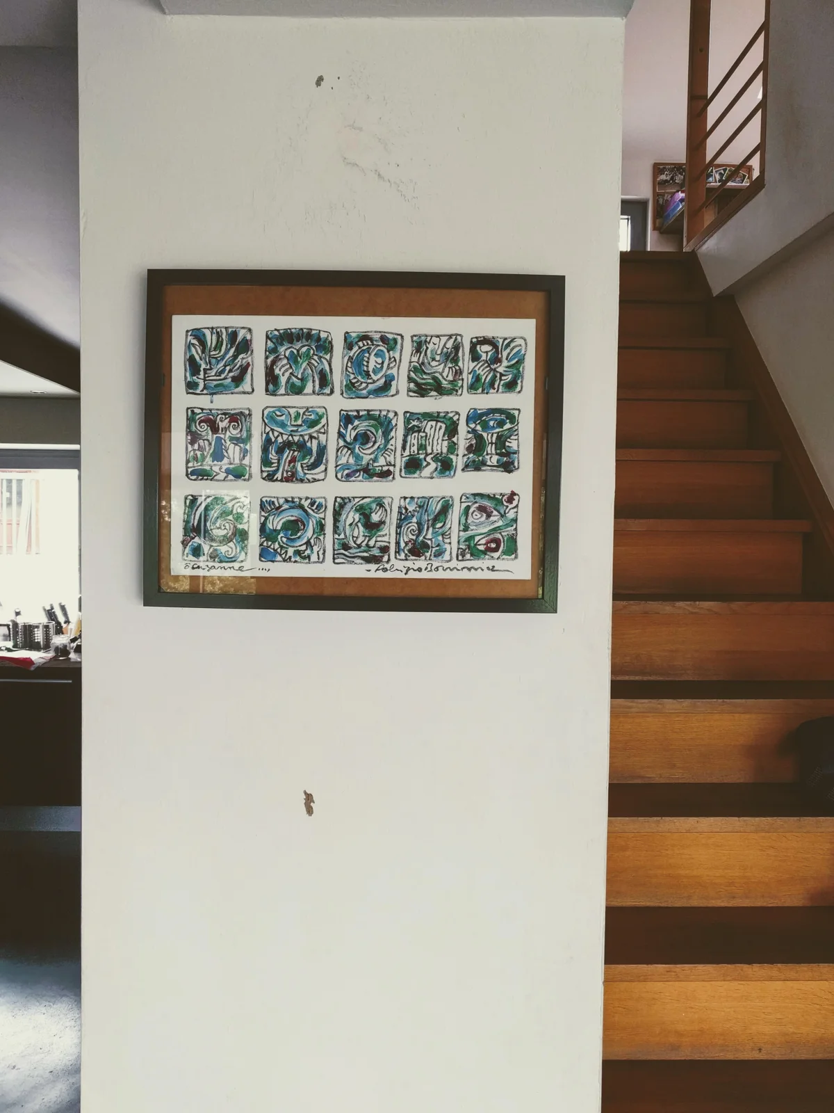 Œuvre encadrée