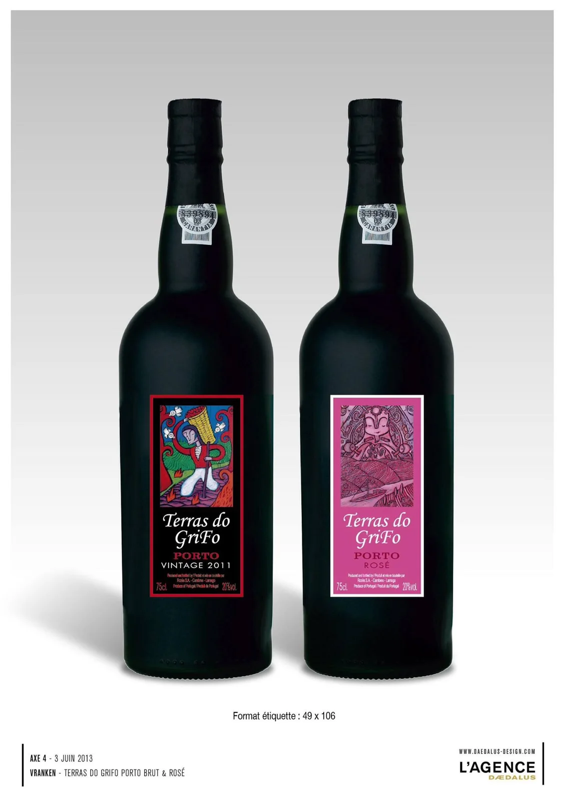 Bouteilles de porto Rozès