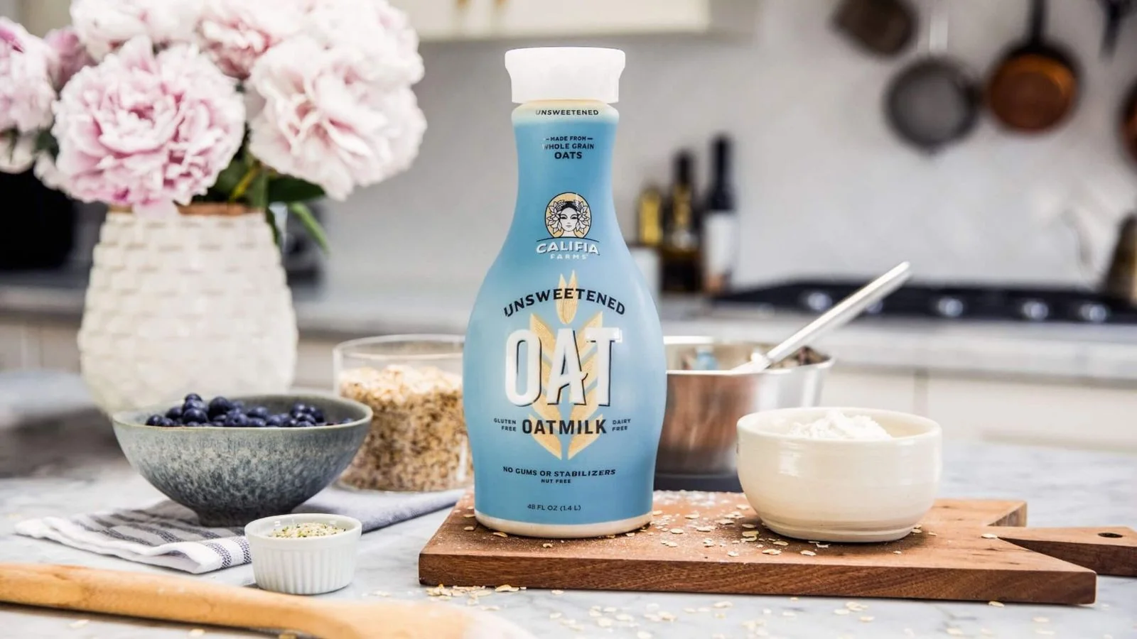 Visuel de Califia Farms Oatmilk : packaging 48 oz · lancement