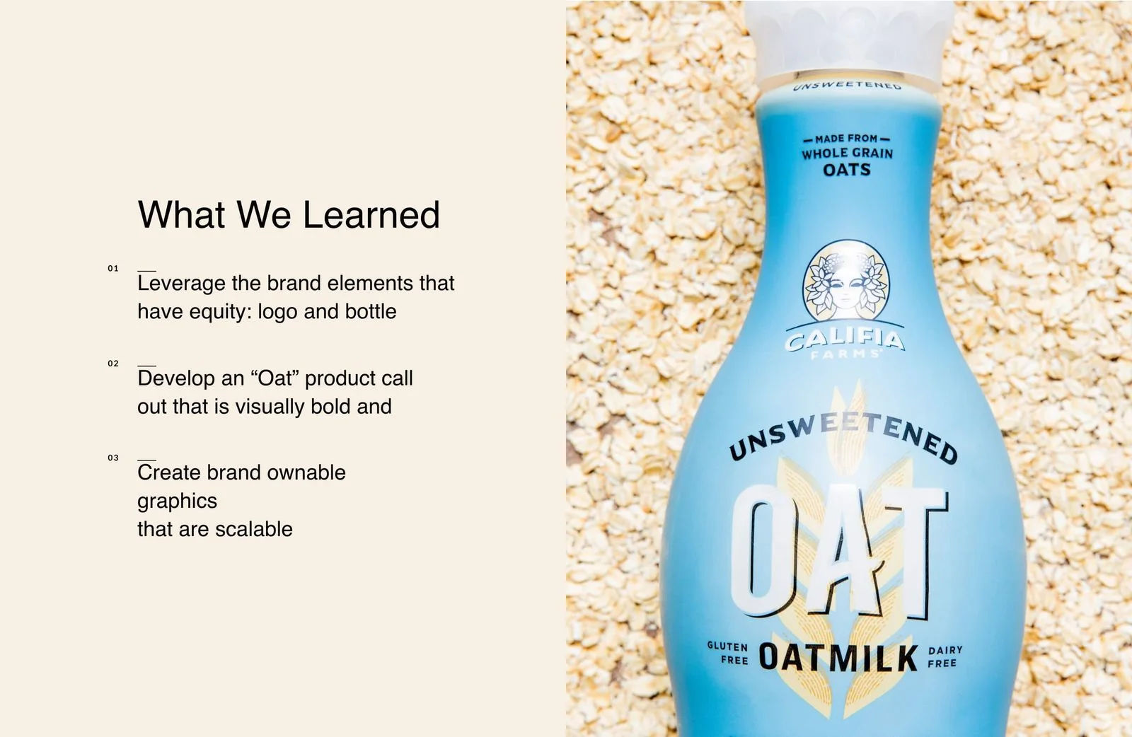 Visuel de Califia Farms Oatmilk : packaging 48 oz · gamme