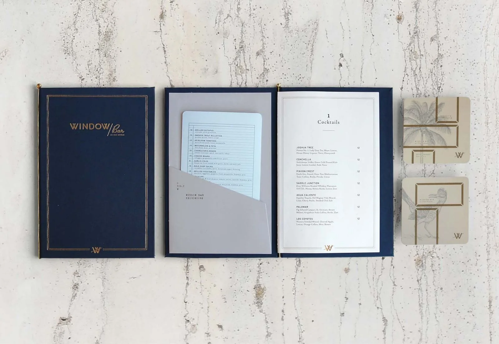 Visuel de Window Bar, The Rowan : palm springs · menus et supports