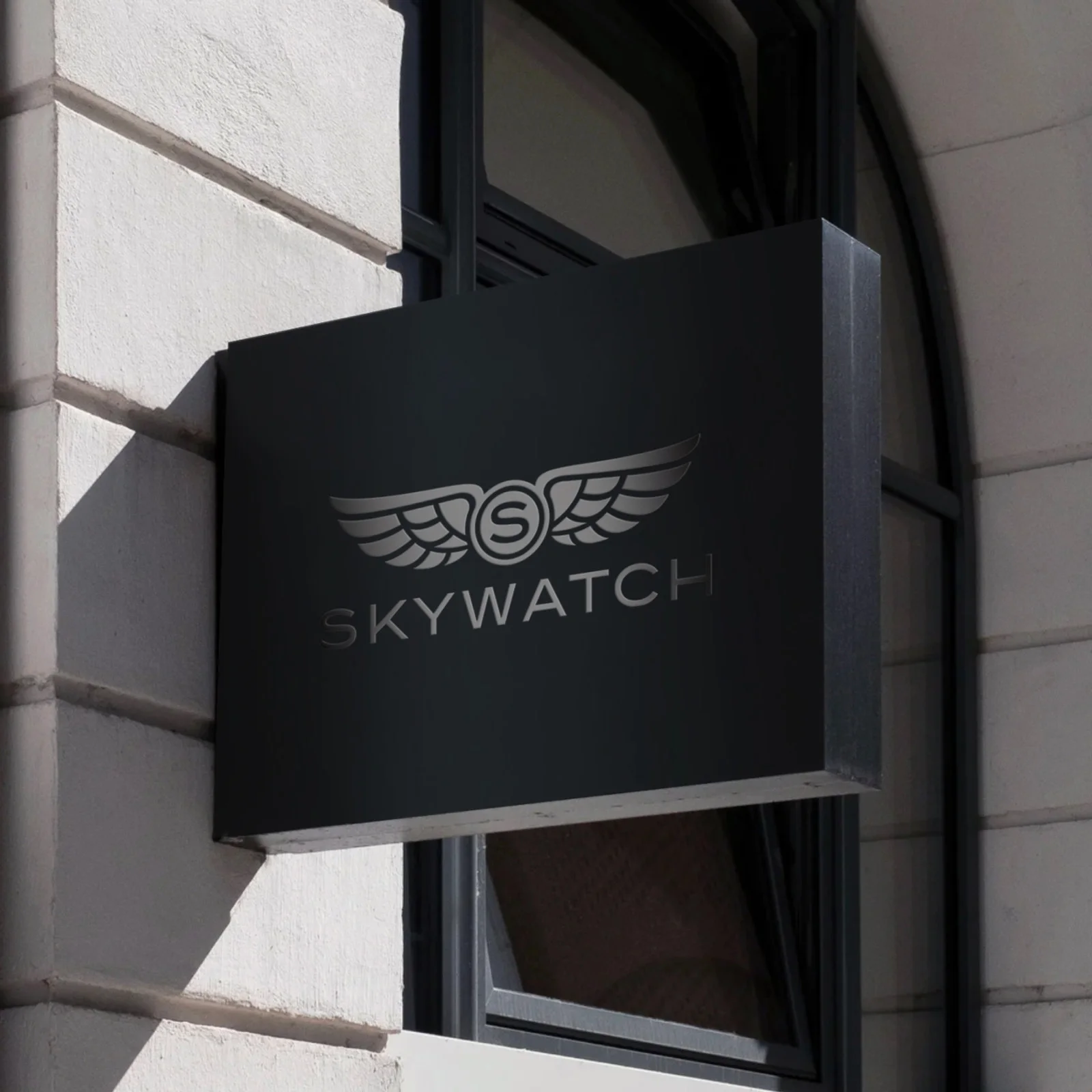 Skywatch, enseigne — Ferroconcrete