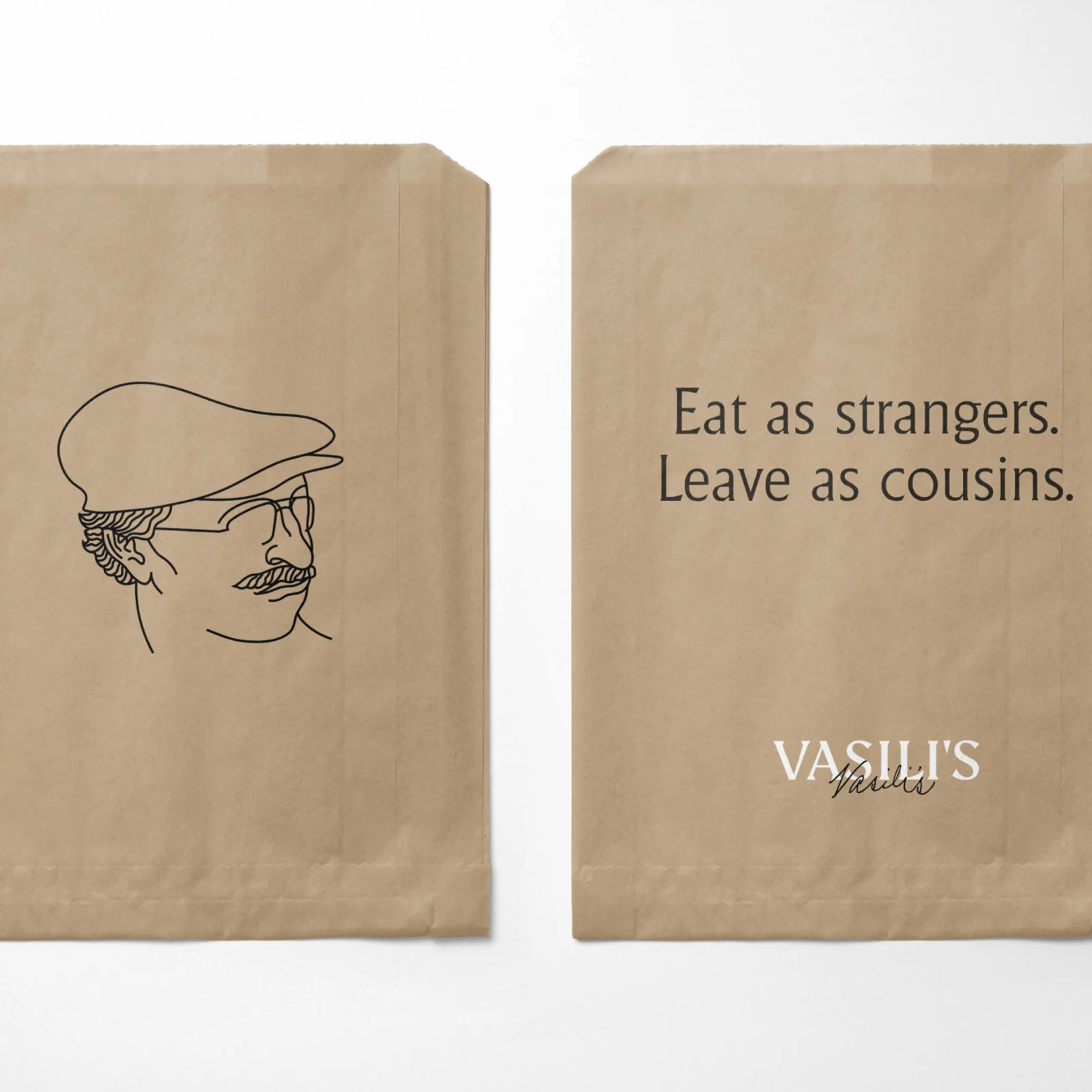 Vasili’s, sacs en papier — Ferroconcrete