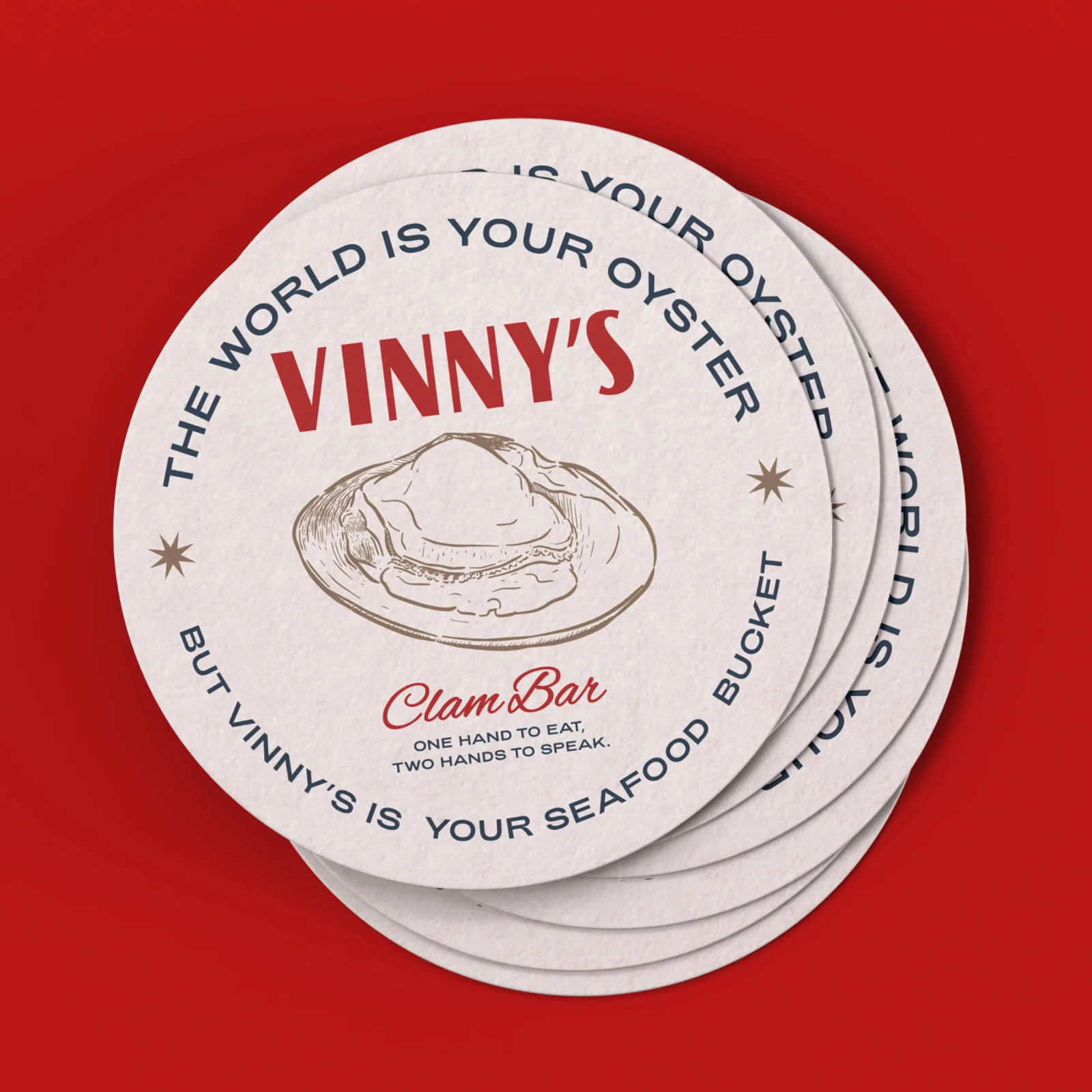 Vinny’s, sous-verres — Ferroconcrete