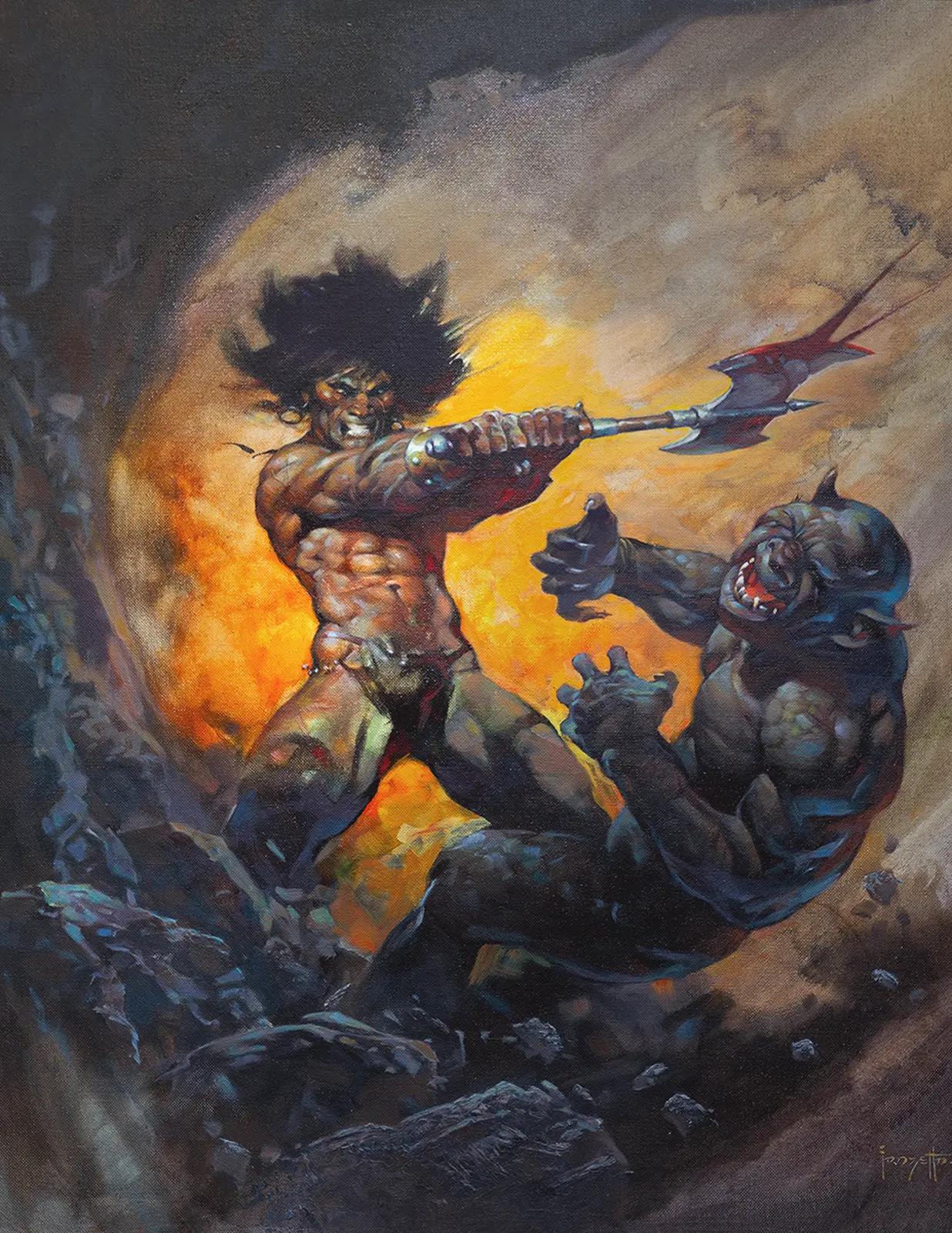 Barbarian with Axe — Frank Frazetta