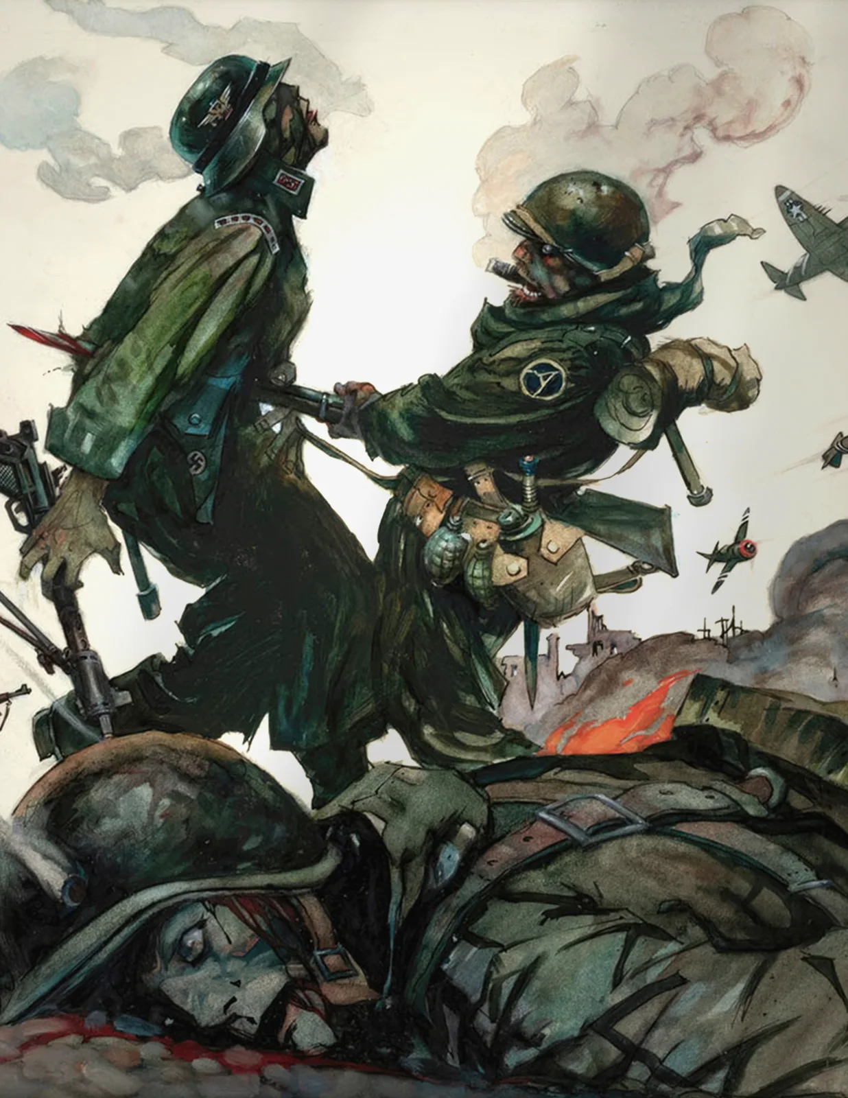 Blazing Combat II — Frank Frazetta
