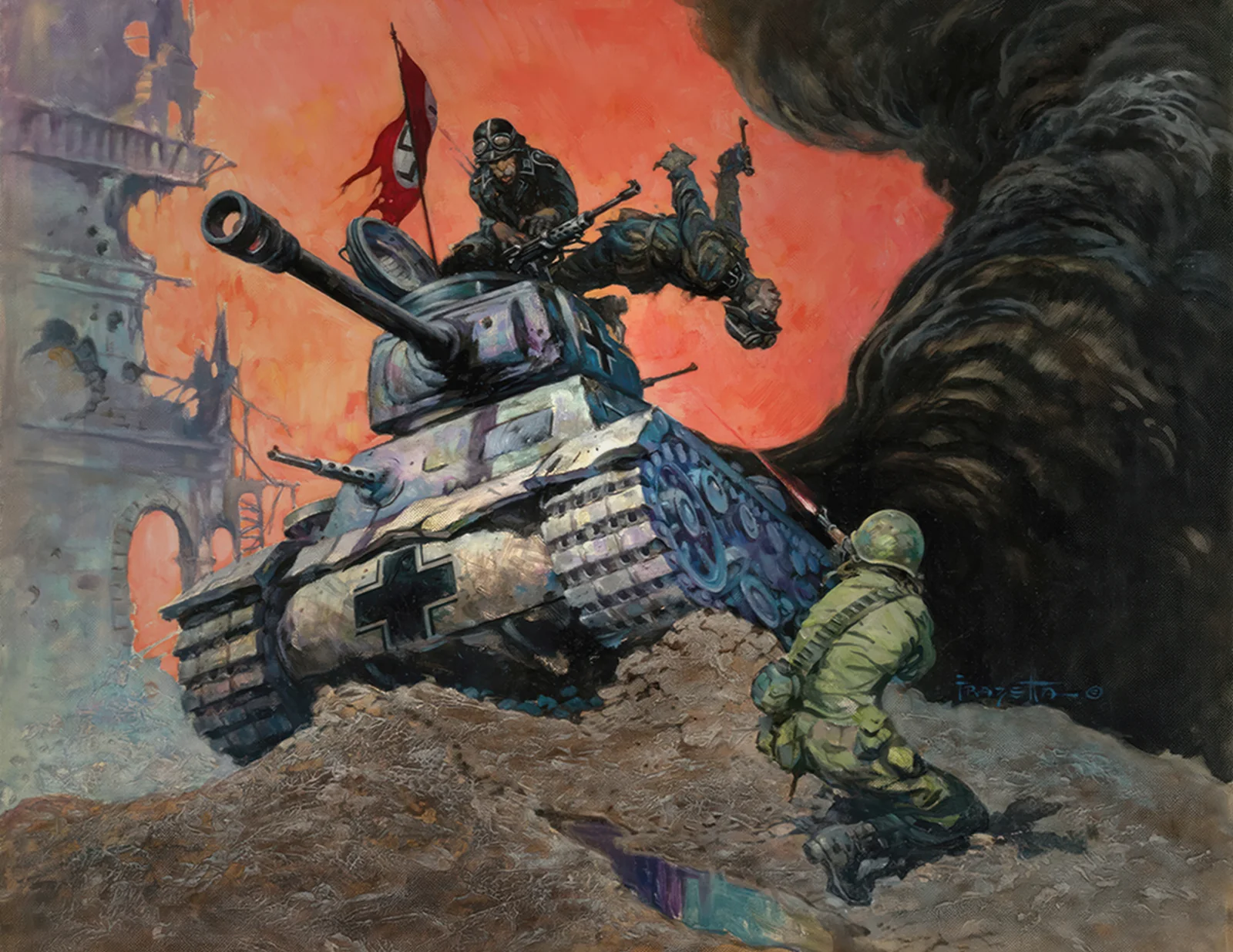 Blazing Combat IV — Frank Frazetta