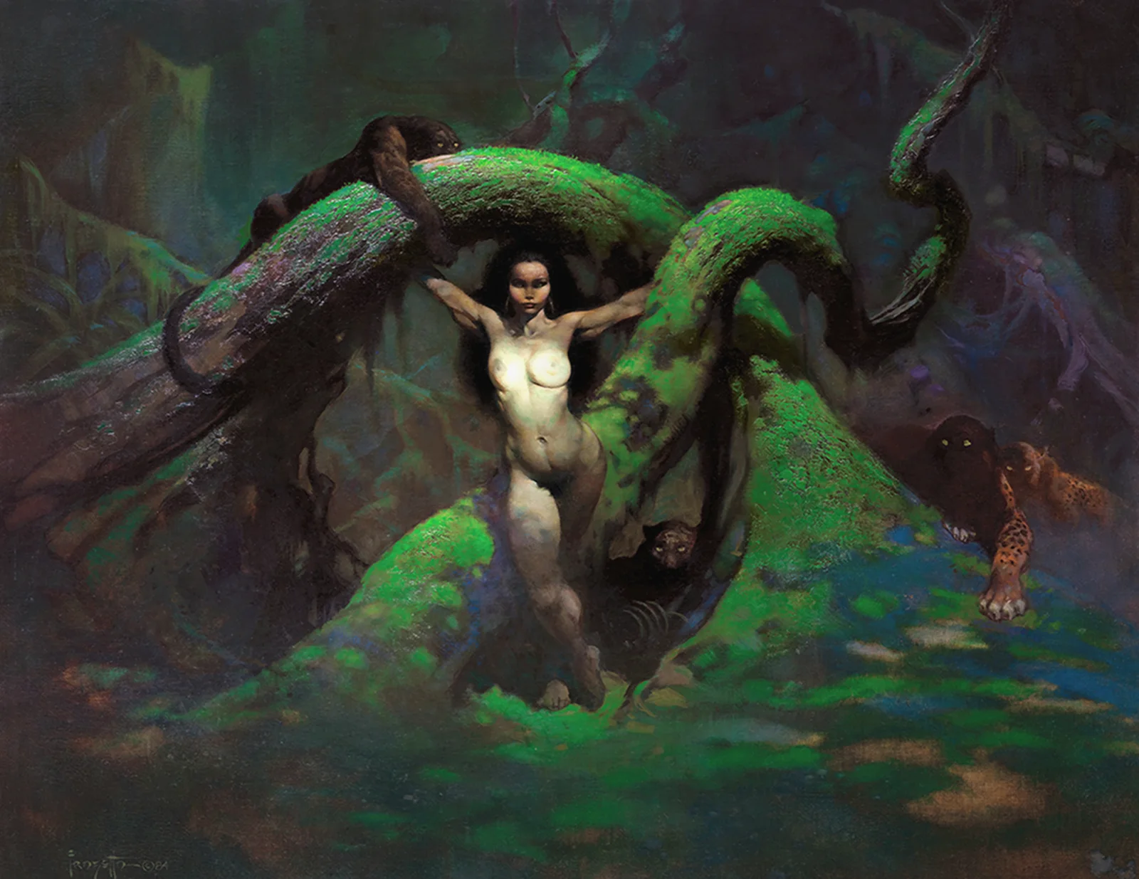 Cat Girl — Frank Frazetta