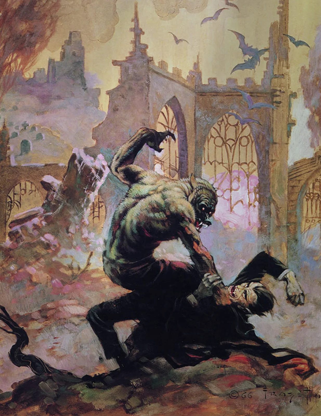 Dracula Meets the Wolfman — Frank Frazetta
