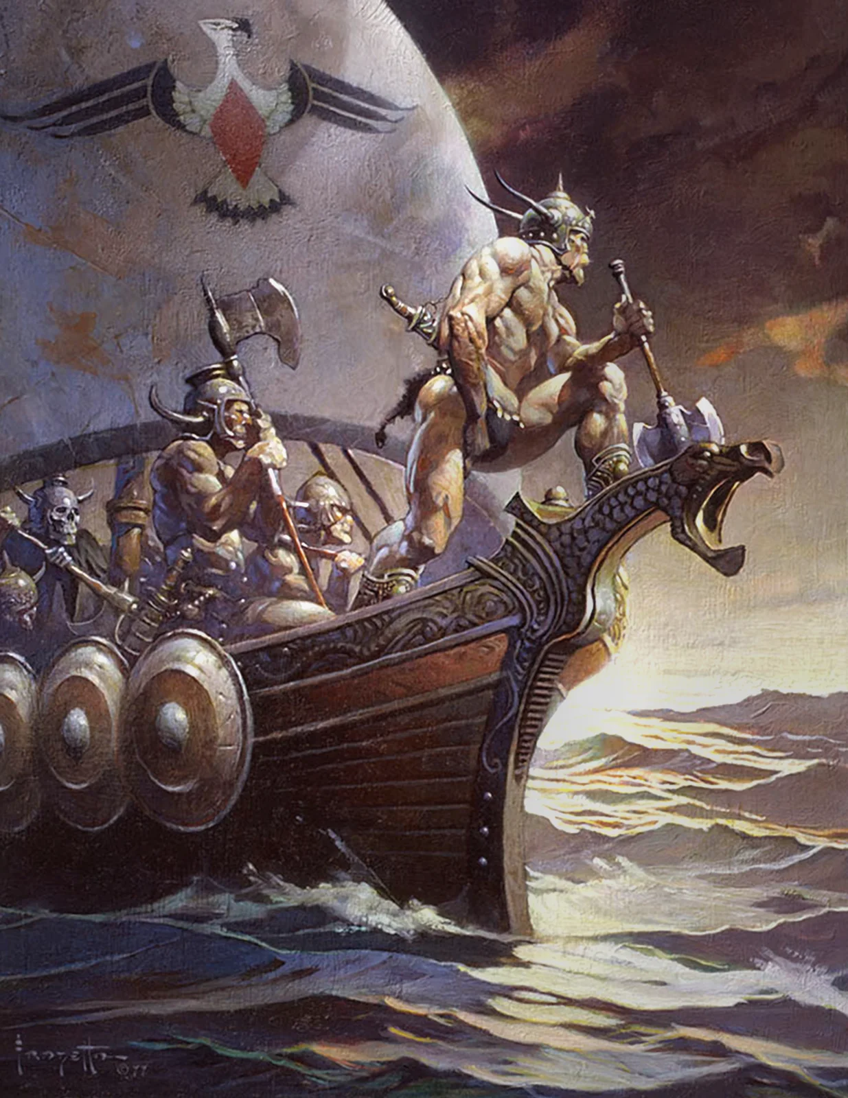 Kane on the Golden Sea — Frank Frazetta