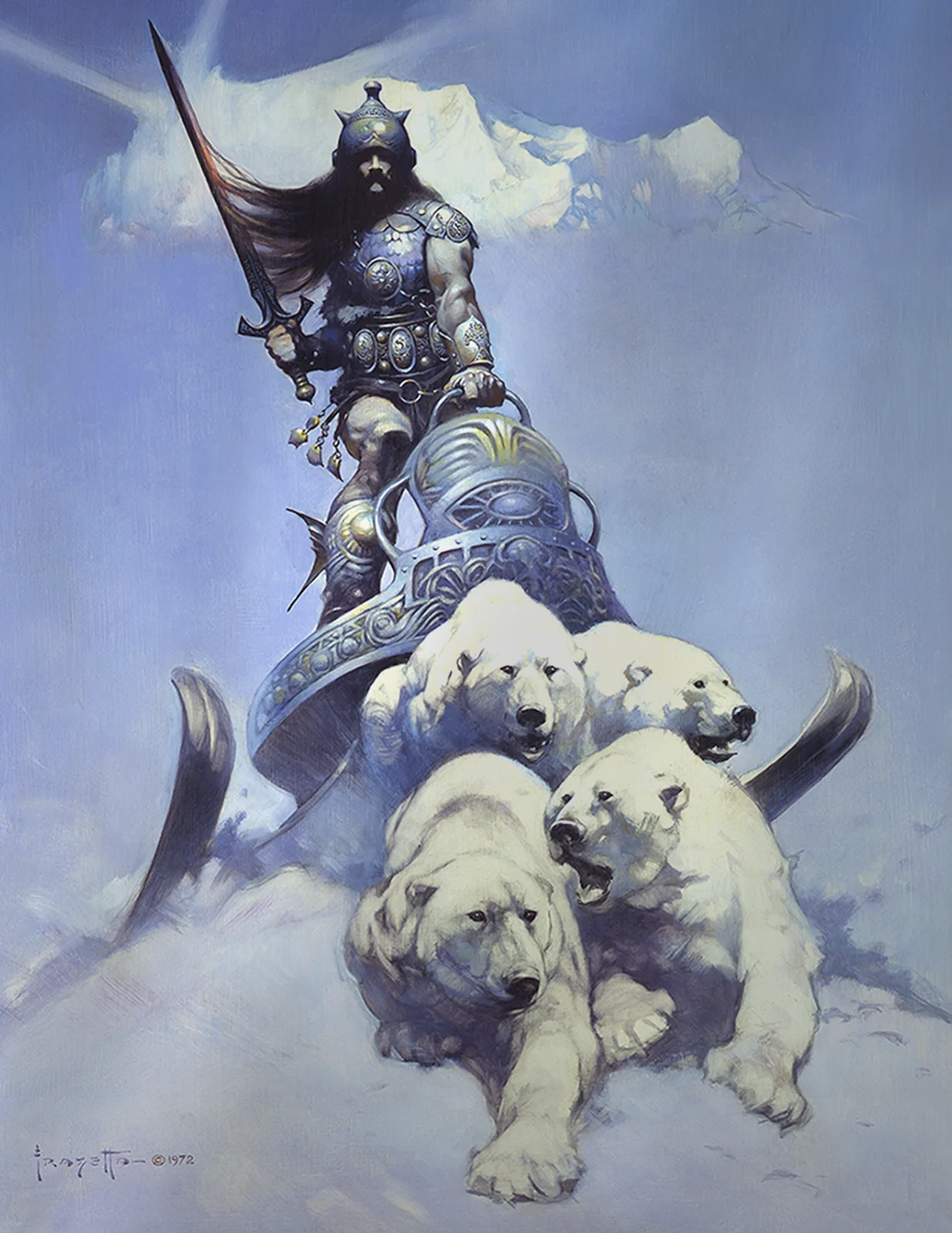 Silver Warrior — Frank Frazetta