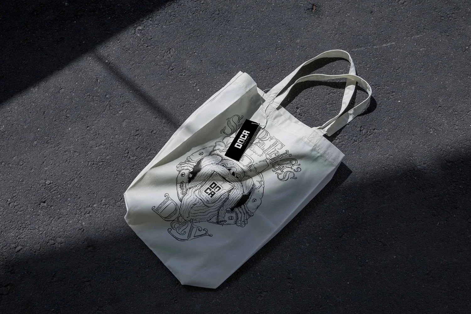 Doca Tapbar, tote bag illustré — Felipe Holman