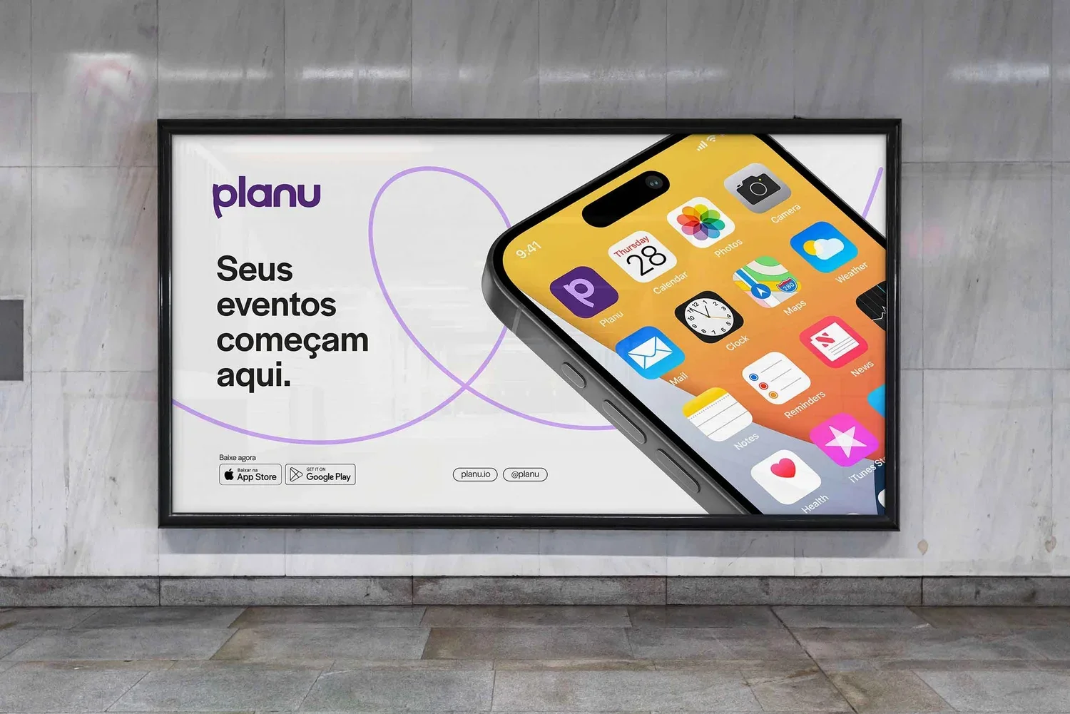 Planu, affichage métro — Felipe Holman