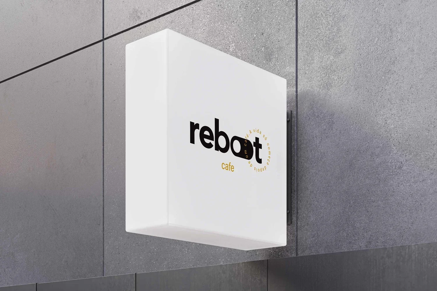 Reboot Café, enseigne — Felipe Holman