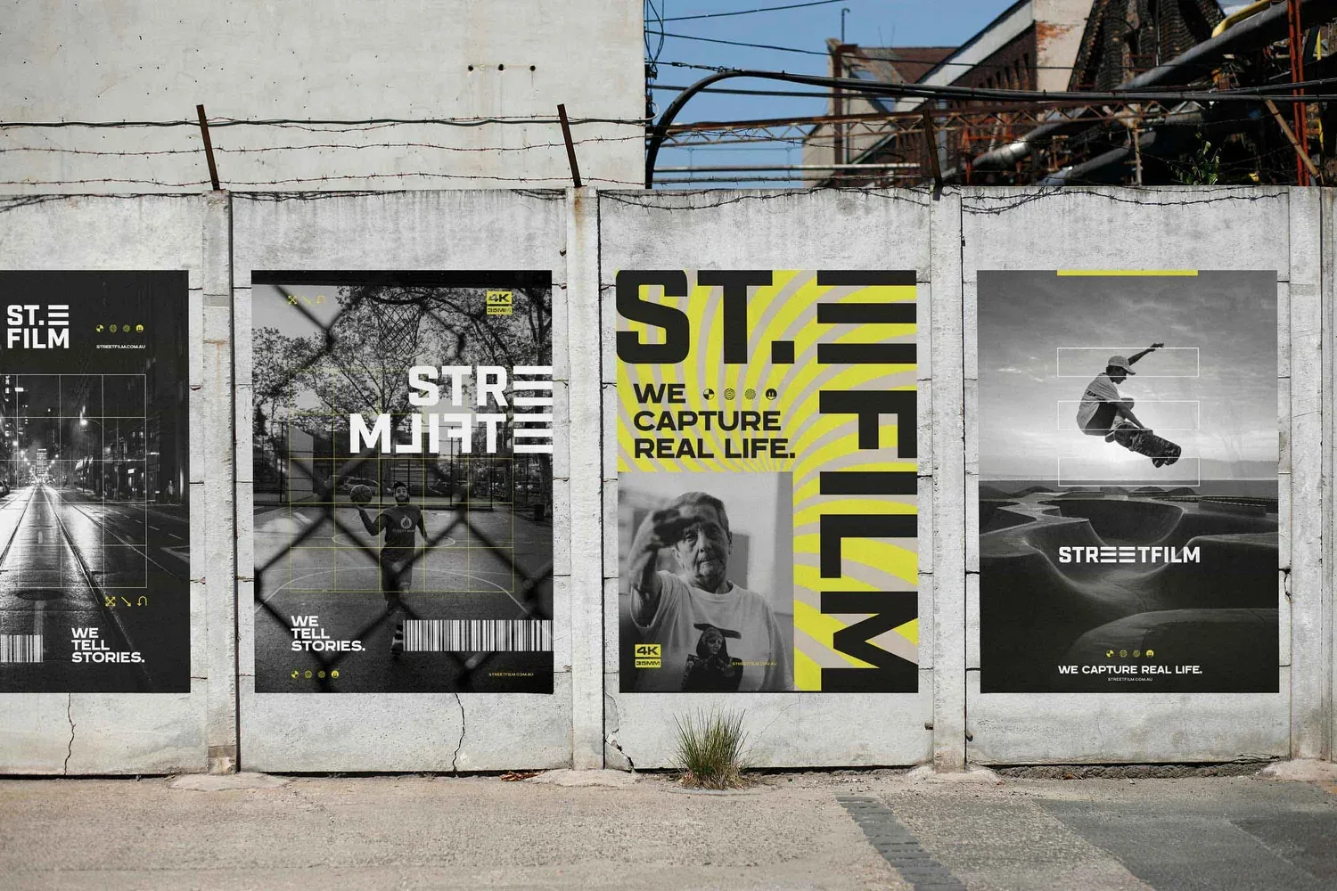 Streetfilm, affiches murales — Felipe Holman