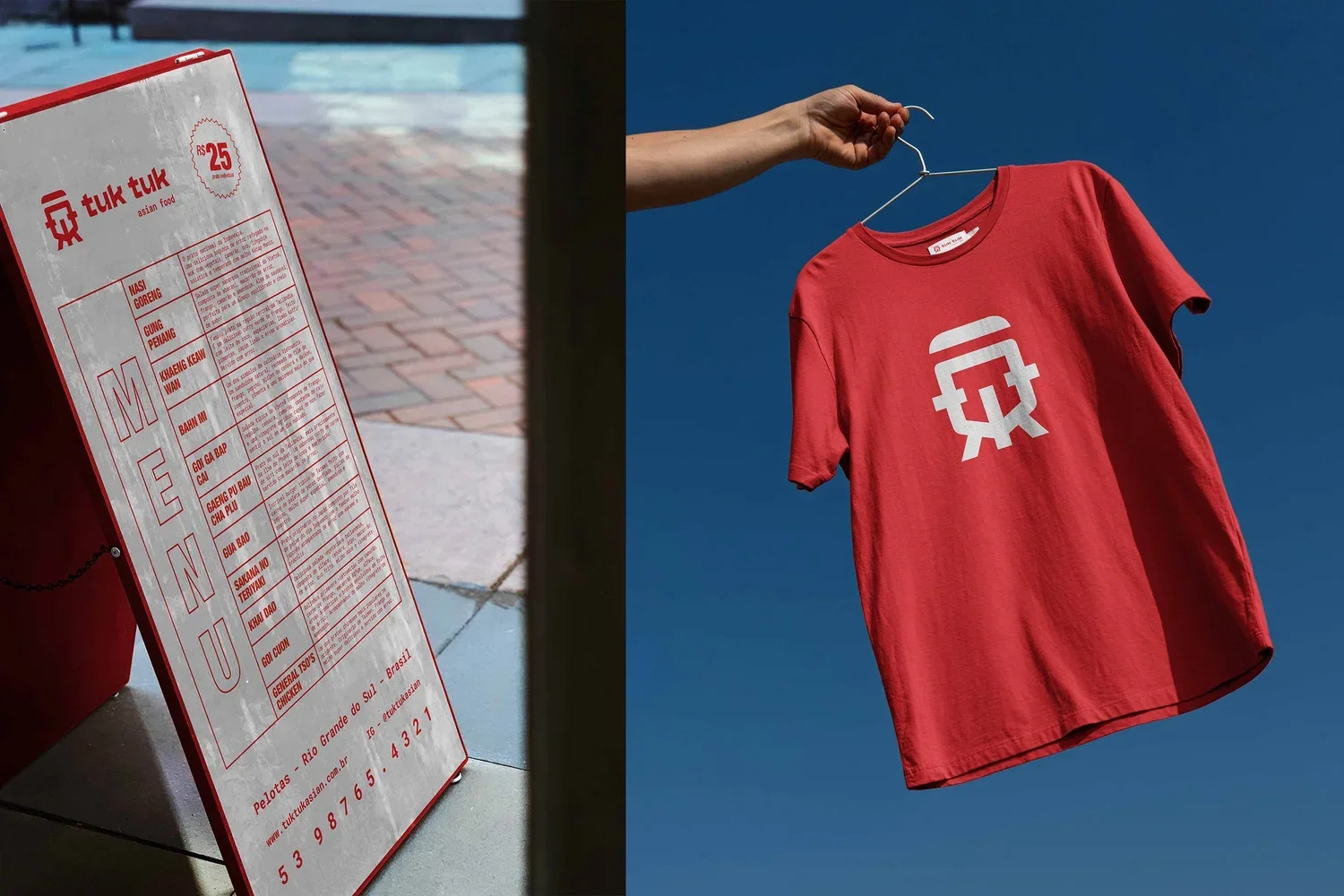 Tuk Tuk, menu et t-shirt — Felipe Holman