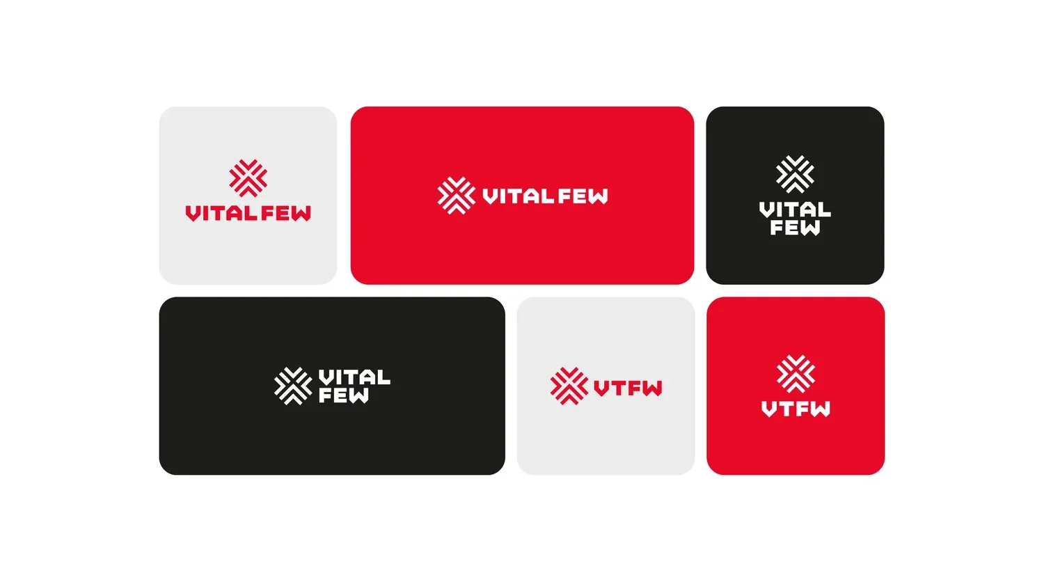 Vital Few, déclinaisons du logo — Felipe Holman