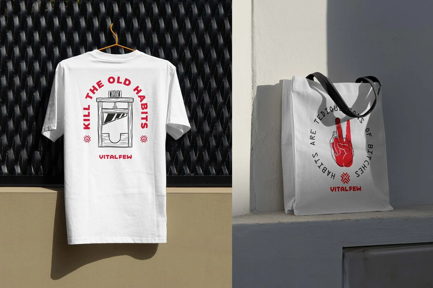Vital Few, t-shirt et tote bag — Felipe Holman