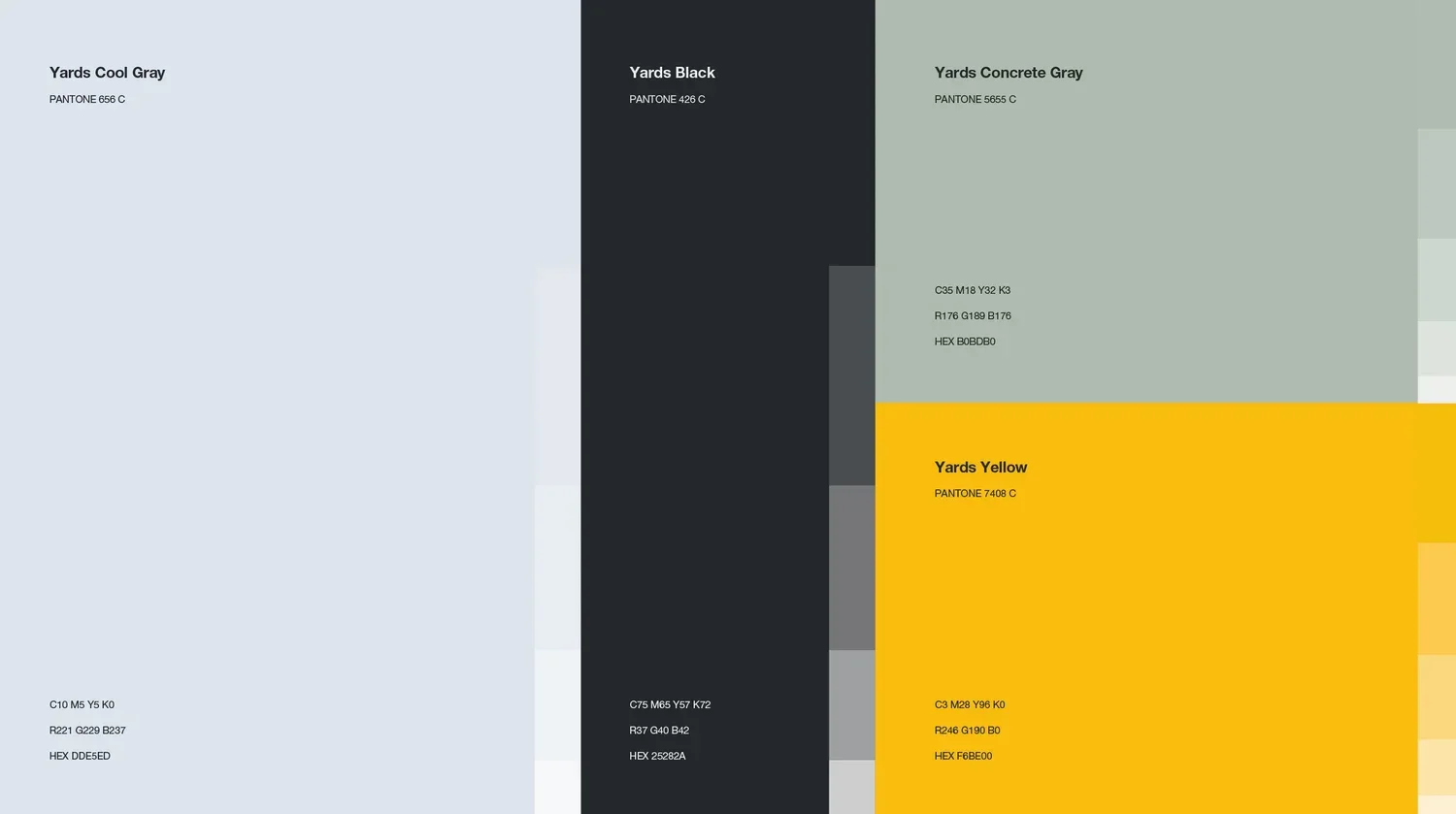 Yards, palette de couleurs — Felipe Holman