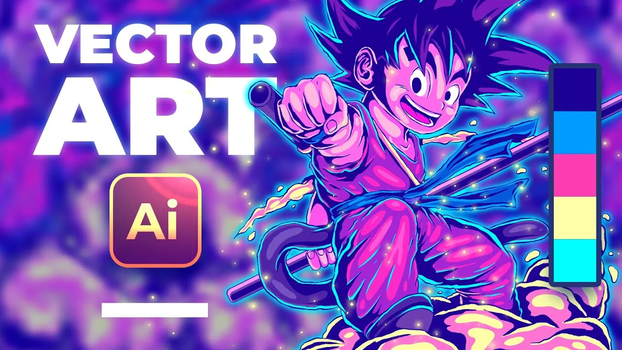 Illustration de Goku en vectoriel — Fernando Nunes