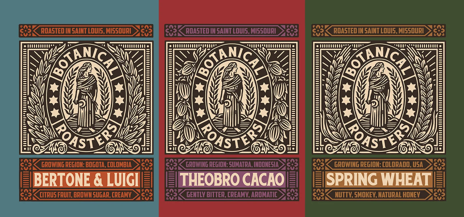 Botanical Roasters, étiquettes — Florian Schommer