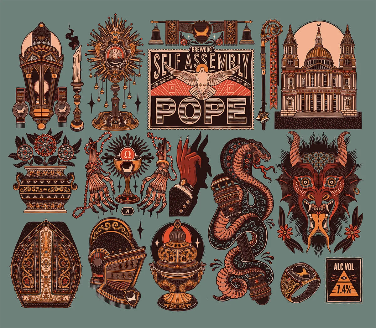 BrewDog, planche de motifs — Florian Schommer