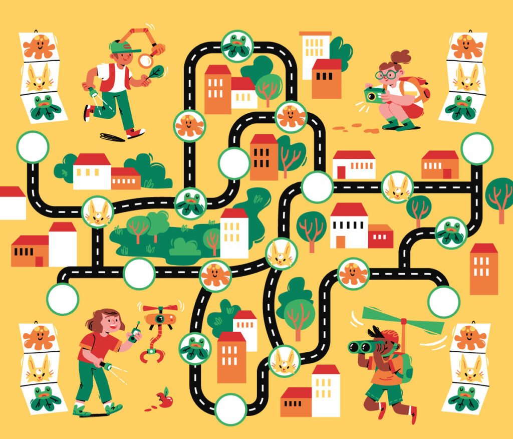 Un jeu de plateau dans la ville — Susanna Rumiz