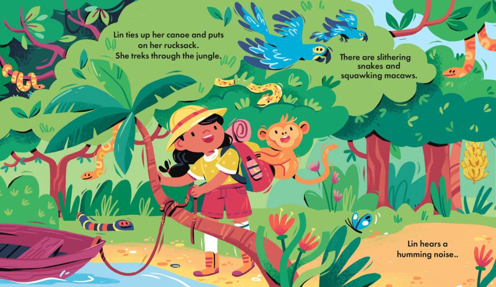 Une double page de la forêt tropicale Une double page de la forêt tropicale — Susanna Rumiz